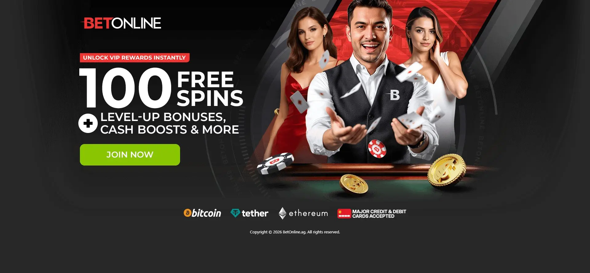 BetOnline official promotional landing page