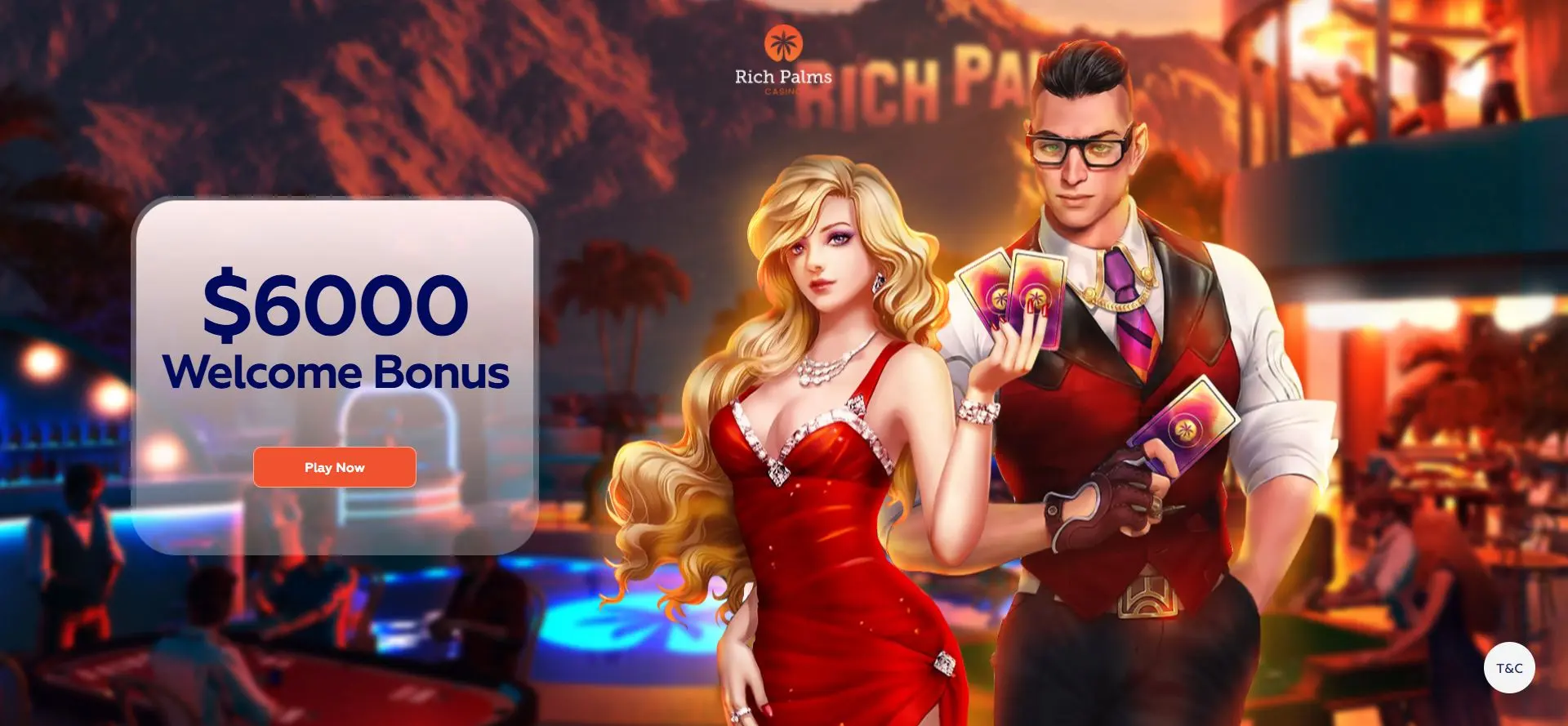Rich Palms official promotional landing page